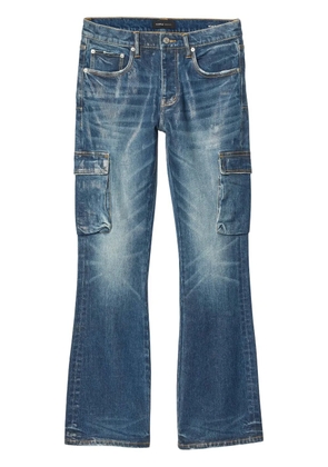 Purple Brand P004 Cargo Vintage flared jeans - Blue