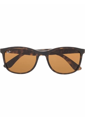 Ray-Ban tortoise square-frame sunglasses - Brown