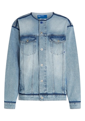 Karl Lagerfeld Jeans collarless denim jacket - Blue