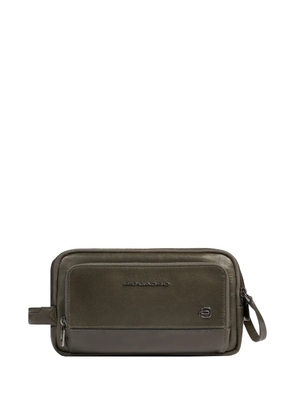 PIQUADRO zip wash bag - Green