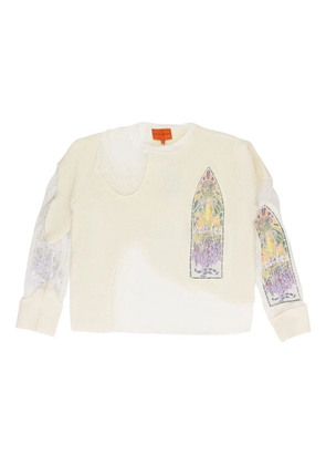 Who Decides War Veiled Collegiate sweater - Neutrals