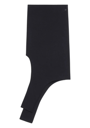 Courrèges slash knit skirt - Black
