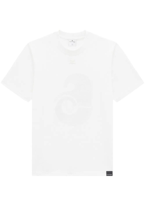 Courrèges logo-patch cotton T-shirt - White