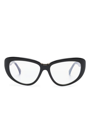 Max Mara Eyewear MM5109B logo-print cat-eye frame glasses - Black