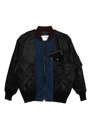 Toga contrasting-panel blouson jacket - Black