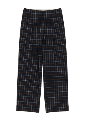 Bimba y Lola pleated checked trousers - Blue