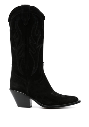 Sonora Santa Fe 75mm suede boots - Black