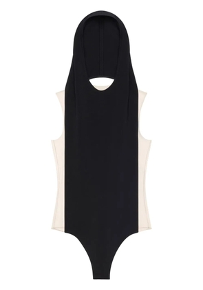 Courrèges illusion hooded bodysuit - Black