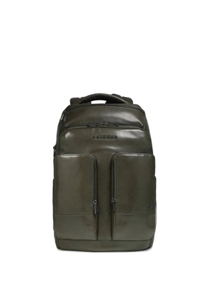 PIQUADRO leather backpack - Green