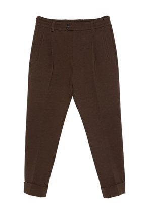 Hosio pleat-detail trousers - Brown