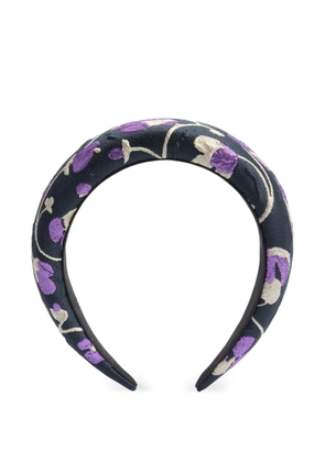 La DoubleJ Medici floral-jacquard headband - Black