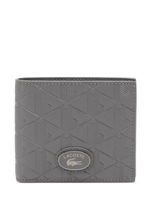 Lacoste monogram leather wallet - Grey