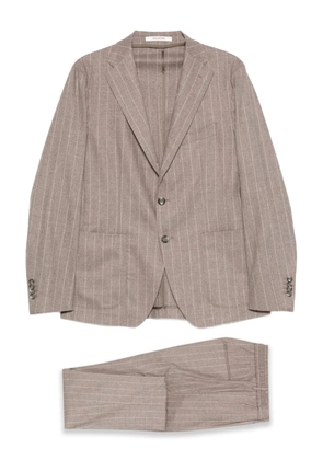 Tagliatore Dakar striped suit - Neutrals