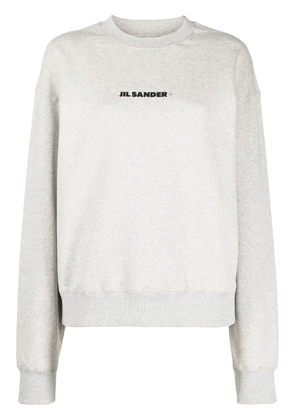 Jil Sander logo-print cotton sweatshirt - Grey