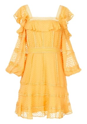 Rachel Gilbert Ollie spotted mini dress - Orange