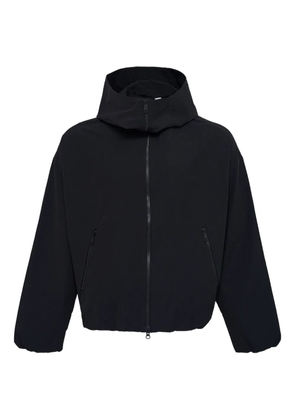 Fumito Ganryu zip-fastening hooded jacket - Black