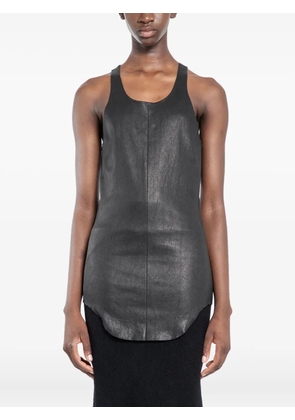 Rick Owens Porterville leather tank top - Black