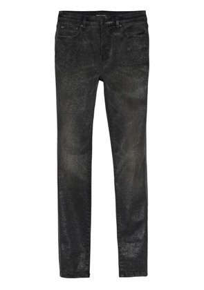 Purple Brand glittered skinny jeans - Black