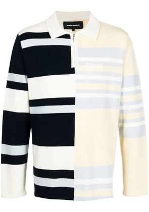 Palmer split-stripe polo shirt - Yellow