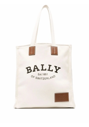 Bally Crystalia logo-print tote bag - Neutrals
