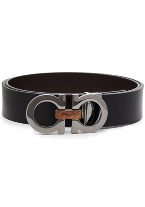 Ferragamo Gancini reversible leather belt - Black