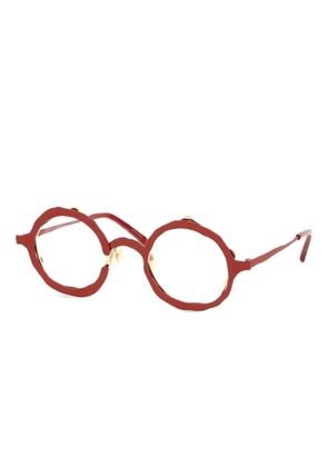 Masahiro Maruyama round-frame glasses - Red