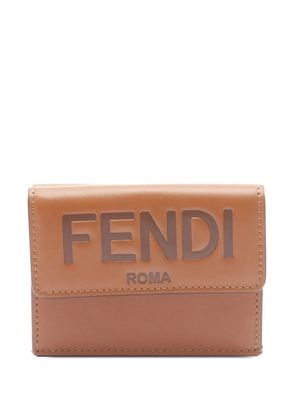 Fendi Pre-Owned 2010-2025 Micro Leather Roma Wallet small wallets - Brown