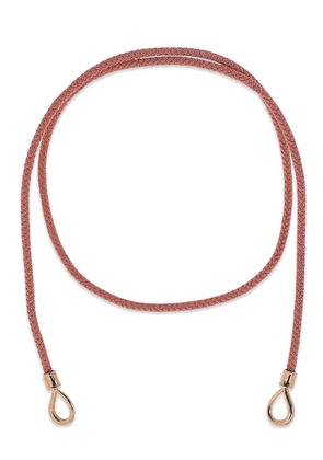 Marla Aaron 14K rose gold The String Project necklace - Pink