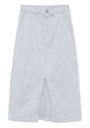 CHOCOOLATE logo-embroidered skirt - Grey