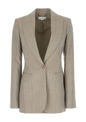 Stella McCartney striped-pattern blazer - Neutrals