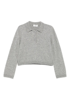Laneus buttoned polo top - Grey