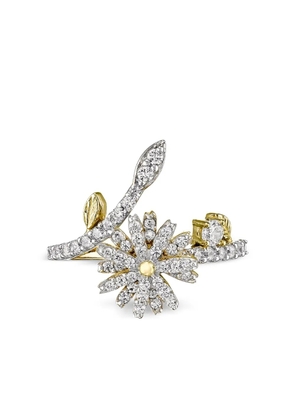 Anabela Chan 18K white gold mini Daisy diamond ring