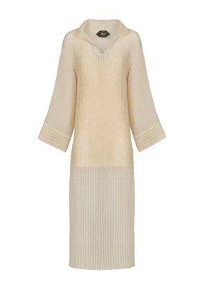 Taller Marmo Sestri collared midi dress - Neutrals