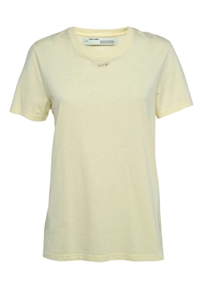 Off-White Pre-Owned crystal-embellished T-shirt - Yellow