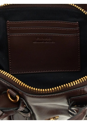 PINKO small Escape tote bag - Brown