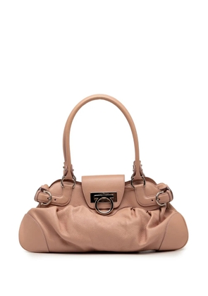 Ferragamo Pre-Owned 2017 Leather Gancini Marisa handbag - Brown