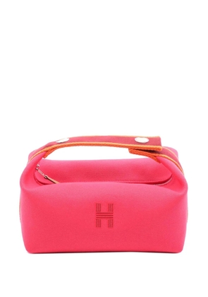 Hermès Pre-Owned 2010-2025 Small Canvas Bride a Brac vanity bag - Pink