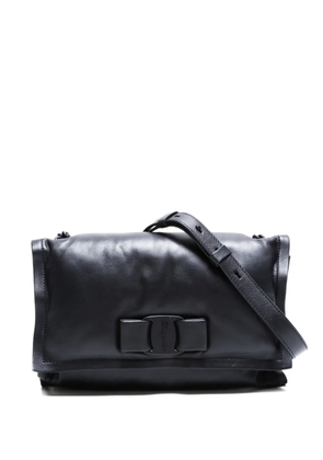 Ferragamo Pre-Owned 2000-2020 Viva Bow Vara shoulder bag - Black