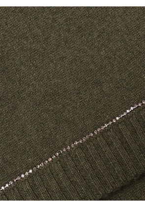 Kangra strass-trim scarf - Green