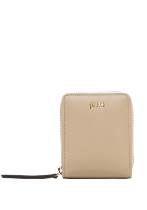 Poche Paris leather wallet - Neutrals
