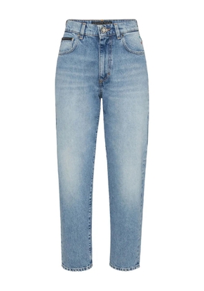 Philipp Plein tapered cropped jeans - Blue