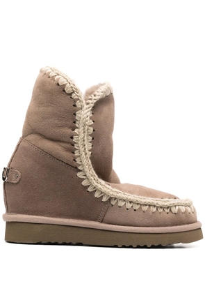 Mou wedge short boots - Brown
