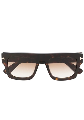 TOM FORD Eyewear Fausto oversize-frame sunglasses - Brown