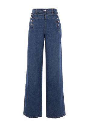 Ermanno Scervino button-embellishment jeans - Blue