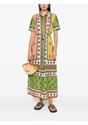 ALEMAIS Contina midi shirt dress - Green