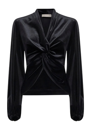Blanca Vita knot-detailed top - Black
