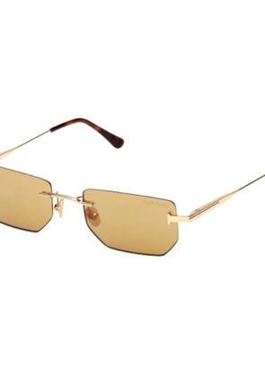 TOM FORD Eyewear geometric-frame sunglasses - Gold