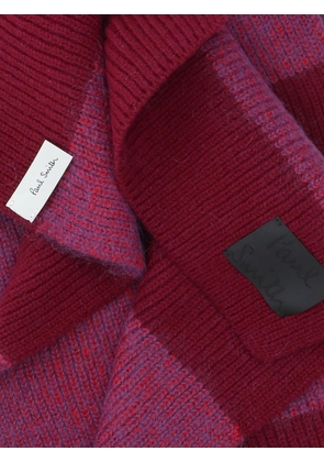 Paul Smith Striped Scarf - Red