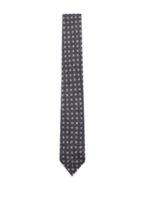 Dell'oglio patterned tie - Blue