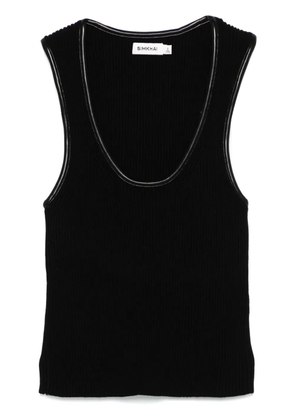 Simkhai fine-ribbed tank top - Black
